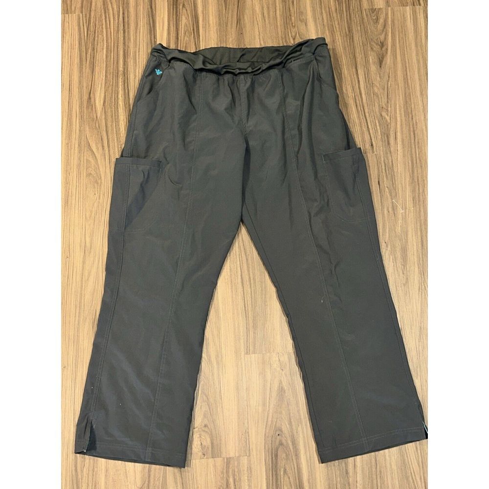 Med Couture Scrub‎ Pants Xl Gray No Drawstring